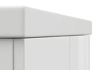 Тумба-умывальник подвесная Cersanit Colour 80 белый 64259+, 3