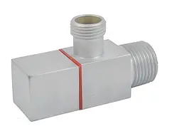 Кран шаровый угловой ½"н x ½"н сатин Schlosser Square 606000054 Кран шаровый угловой ½"н x ½"н сатин Schlosser Square 606000054