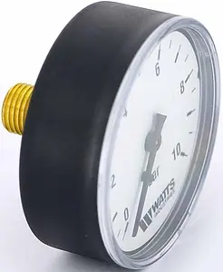 Манометр аксиальный Watts MAL 63мм 10 бар ¼&quot; 10008096, 2