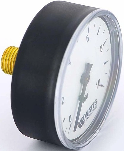 Манометр аксиальный Watts MAL 63мм 10 бар ¼&quot; 10008096