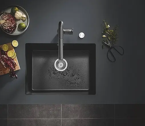 Мойка кухонная Grohe K700U-61 черный гранит 31655AP0