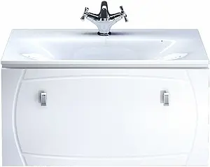 Тумба-умывальник подвесная IDDIS Rise 90 белый RIS90W0i95K, 4