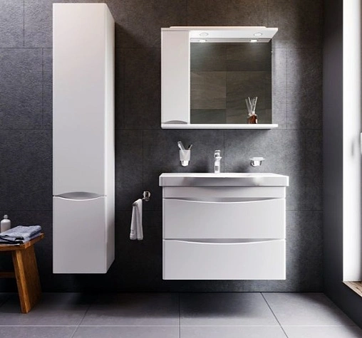 Тумба-умывальник подвесная Am.Pm Like 80 белый M80FHX0802WG+M80WCC0802WG