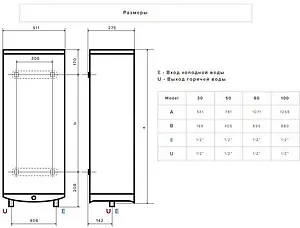 Водонагреватель накопительный электрический Ariston VELIS TECH PW ABSE 50 3700702, 2