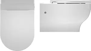 Унитаз подвесной безободковый ISVEA Soluzione XI белый 10KF02002SV, 3