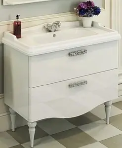 Тумба-умывальник напольная Comforty Монако 100 белый 00004136346CF, 1