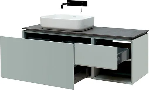 Тумба под умывальник подвесная Allen Brau Infinity 120 L папирус 1.21006.PWM