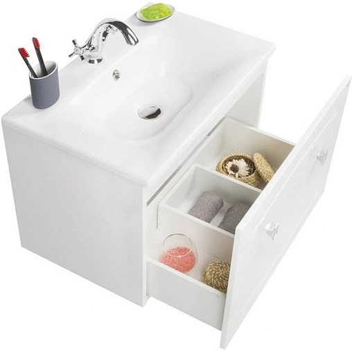 Тумба под умывальник подвесная IDDIS Rise 70 белый RIS70W0i95