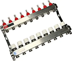 Группа коллекторная с расходомерами 9 отводов 1"в/в x ¾"ек Uni-fitt TECHNO 450W4309 Группа коллекторная с расходомерами 9 отводов 1"в/в x ¾"ек Uni-fitt TECHNO 450W4309, 4