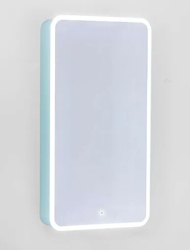 Шкаф-зеркало Jorno Pastel 46 R бирюзовый бриз Pas.03.46/BL
