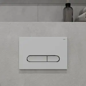 Клавиша смыва для унитаза IDDIS Unifix UNI01WCi77 кнопки/хром, рамка/белый Клавиша смыва для унитаза IDDIS Unifix UNI01WCi77 кнопки/хром, рамка/белый, 3
