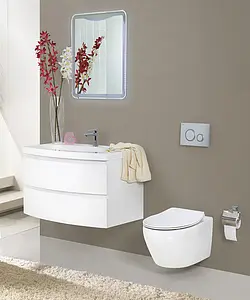 Унитаз подвесной безободковый BelBagno Prospero белый BB507B, 2