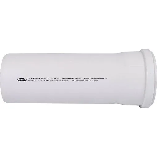 Труба канализационная внутренняя бесшумная D=110мм L=2000мм Sinikon 500093.K Труба канализационная внутренняя бесшумная D=110мм L=2000мм Sinikon 500093.K