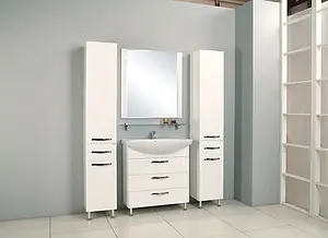 Тумба-умывальник напольный Aquaton Ария 80 H белый 1A1413K0AA010, 3