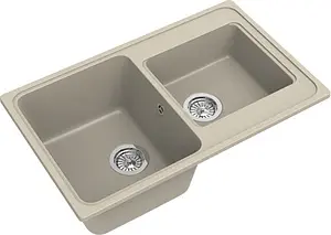 Мойка кухонная Ewigstein Elegant E-R80D тёмно-бежевый Мойка кухонная Ewigstein Elegant E-R80D тёмно-бежевый, 1