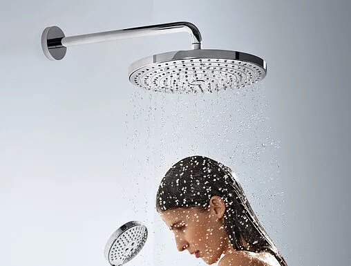 Лейка верхнего душа с настенным креплением Hansgrohe Raindance Select S 300 2jet хром 27378000