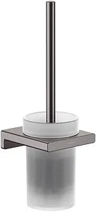 Ёршик для унитаза Hansgrohe AddStoris шлифованный чёрный хром 41752340 Ёршик для унитаза Hansgrohe AddStoris шлифованный чёрный хром 41752340, 1