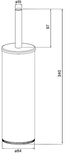 Ёршик для унитаза IDDIS Optima Home белый матовый BRUWT0i47