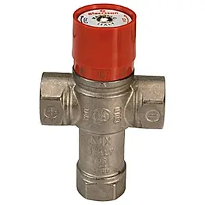 Трехходовой термостатический смесительный клапан 1" +38...+60°С Kvs 2.2 Giacomini R156X005 Трехходовой термостатический смесительный клапан 1" +38...+60°С Kvs 2.2 Giacomini R156X005, 1