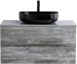 Тумба-умывальник подвесная Cezares Molveno 46 100 Legno Grigio MOLVENO 46-100-2C-SO-LG+ Тумба-умывальник подвесная Cezares Molveno 46 100 Legno Grigio MOLVENO 46-100-2C-SO-LG+, 1