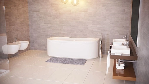 Ванна из искусственного камня Esse Tefa 170x75 белый ETEF1700