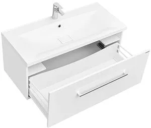 Тумба-умывальник подвесная Aquaton Мадрид 100 M белый 1A1269K6MA010, 3