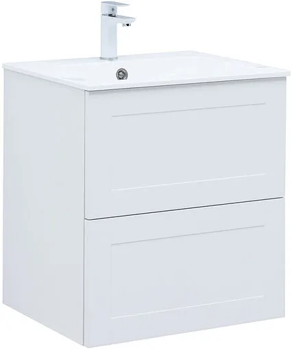 Тумба-умывальник подвесная Aquanet Терра 60 белый матовый 00313232+