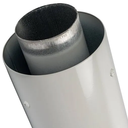 Коаксиальная труба Ø 60/100мм L=1000мм с наконечником Stout SCA-6010-001001