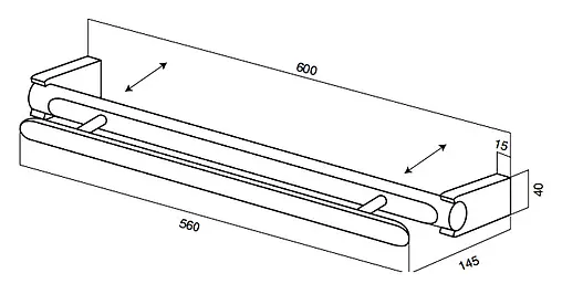 Полотенцедержатель Am.Pm Admire хром A10336400