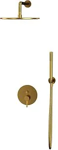 Душевая система со смесителем для душа WHITECROSS Y brushed gold золото брашированное YSET04GLB Душевая система со смесителем для душа WHITECROSS Y brushed gold золото брашированное YSET04GLB, 3