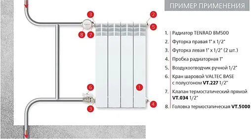 Вентиль терморегулирующий прямой ¾" в/н Valtec VT.034.N.05 Вентиль терморегулирующий прямой ¾" в/н Valtec VT.034.N.05