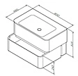 Тумба-умывальник подвесная Am.Pm Sensation 80 белый M30FHX0802WG+M30WPC0801WG