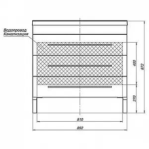 Тумба-умывальник напольная Aquanet Верона 90 белый 00182708+00158756 Тумба-умывальник напольная Aquanet Верона 90 белый 00182708+00158756, 4