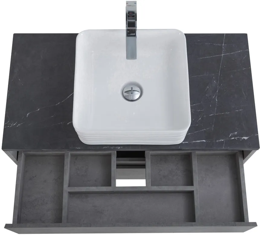 Тумба-умывальник подвесная BelBagno KRAFT 90 Cemento Grigio KRAFT-900-2C-SO-CG+ Тумба-умывальник подвесная BelBagno KRAFT 90 Cemento Grigio KRAFT-900-2C-SO-CG+, 5