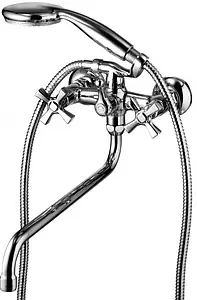 Смеситель для ванны с длинным изливом Lemark Benefit хром LM2551C Смеситель для ванны с длинным изливом Lemark Benefit хром LM2551C, 1