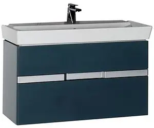 Тумба-умывальник Aquanet Виго 100 сине-серый 00183361+00168784 Тумба-умывальник Aquanet Виго 100 сине-серый 00183361+00168784, 1