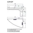 Тумба-умывальник напольная Aquaton Корнер L белый 1A0047K0KR01L