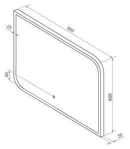 Зеркало с подсветкой Continent Fantasy Led 80 белый ЗЛП37 Зеркало с подсветкой Continent Fantasy Led 80 белый ЗЛП37, 2
