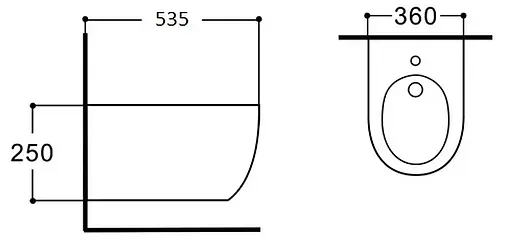 Унитаз подвесной безободковый Aquatek Классик белый AQ1111-00