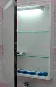 Шкаф-зеркало Roca Victoria Nord Black Edition 60 R чёрный ZRU9000099, 4