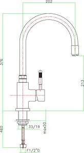 Смеситель для кухни Fiore Xenon хром 44CR5480 Смеситель для кухни Fiore Xenon хром 44CR5480, 2