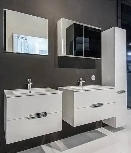 Шкаф-пенал подвесной с бельевой корзиной Am.Pm Spirit 32 R белый M70CHR0321WG