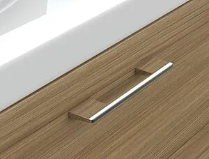 Тумба-умывальник подвесная Cersanit Lara 40 орех 63420+, 3