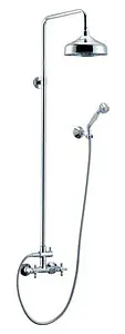 Душевая система со смесителем для душа Cezares Retro хром RETRO-C-CD-01 Душевая система со смесителем для душа Cezares Retro хром RETRO-C-CD-01, 1