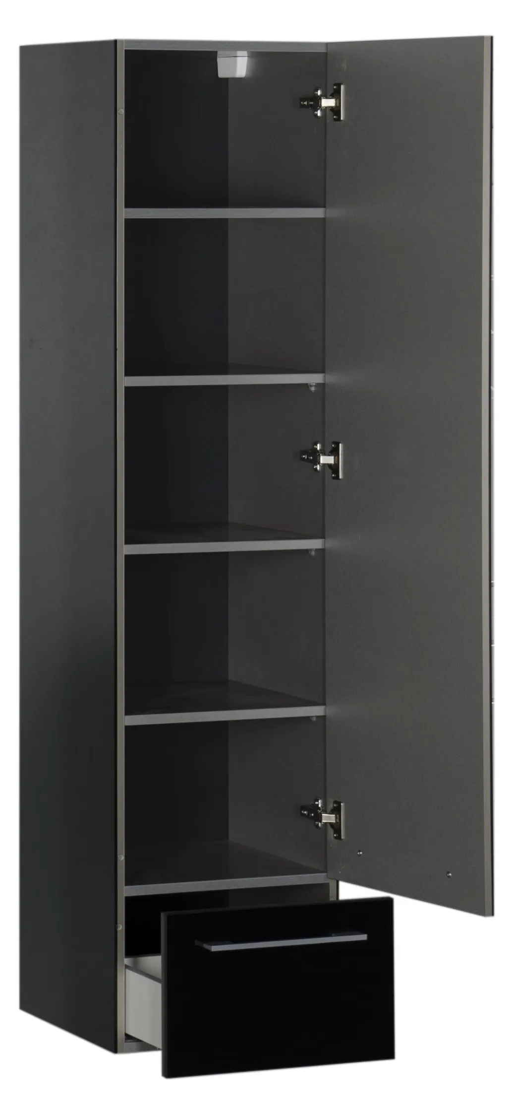 Шкаф-пенал подвесной Aquanet Верона 40 R чёрный 00176673 Шкаф-пенал подвесной Aquanet Верона 40 R чёрный 00176673, 3