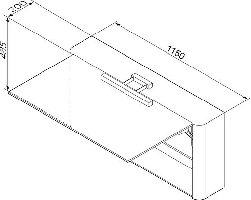 Шкаф-зеркало Am.Pm Awe 115 северный дуб M15MCX1151SF