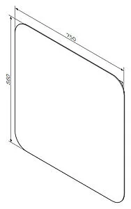Зеркало Am.Pm Bliss D 80 M55MOX0800WG, 2
