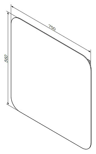 Зеркало Am.Pm Bliss D 80 M55MOX0800WG