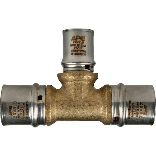 Тройник пресс редукционный 26мм x 20мм x 26мм Stout SFP-0005-262026