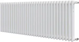 Радиатор стальной трубчатый Zehnder Charleston 3057/32 1270 ¾&quot; Ral 9016, 1